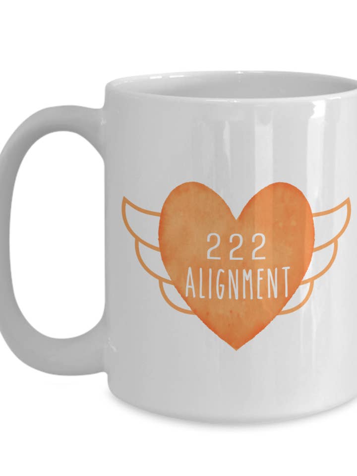 Angel Number 222 Mug, Angel Numbers Gift, Law of Attraction for wholesale by Jazzy's Dreams