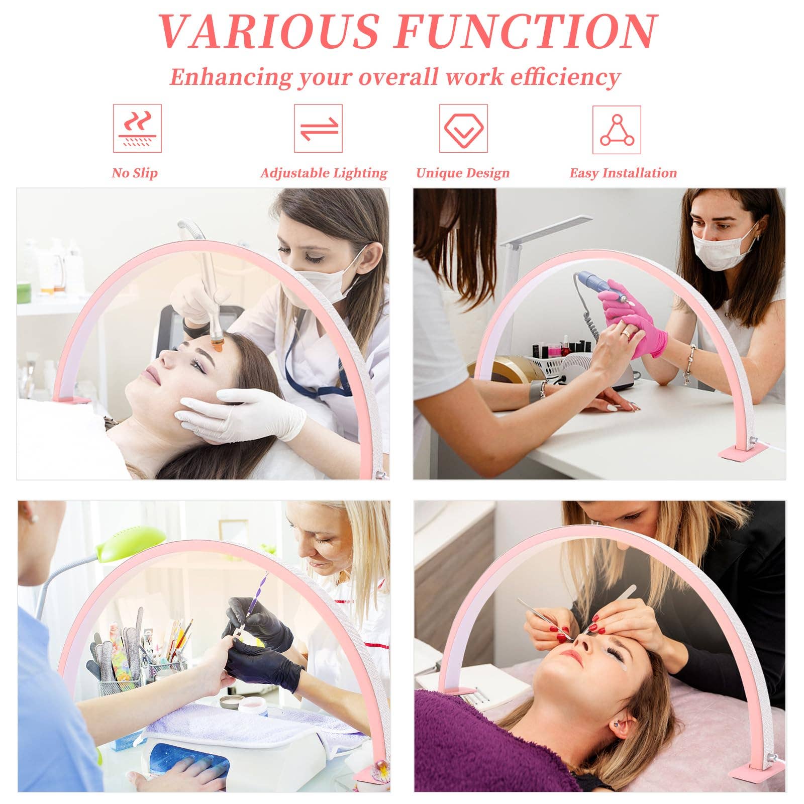 WHITE DIAMOND Half Moon Light Nail Lamp for Lash Eyelash Extension, Tattoo for wholesale on Faire15