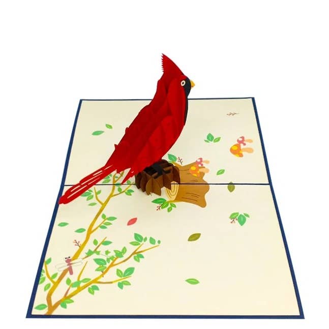 Wonder Paper Art - Venta al por mayor Tarjetas de felicitación - Tarjeta Pop Up Cardinal, Tarjeta 3D