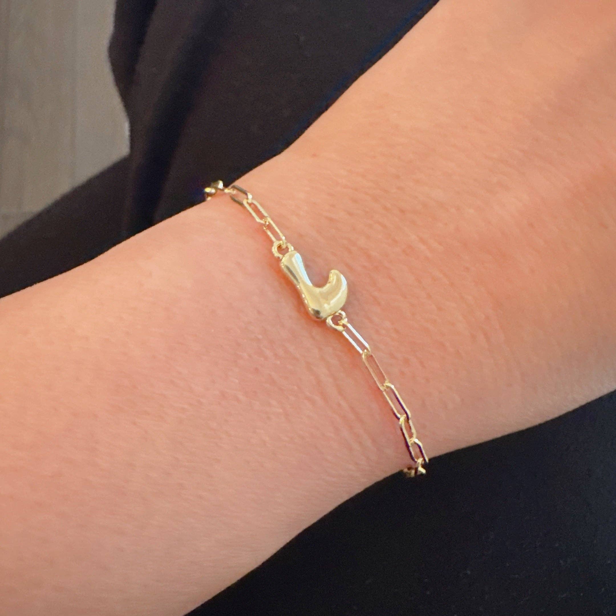 Ellison+Young - Wholesale Link & Chain Bracelet - Mini Balloon Initial Bracelet8