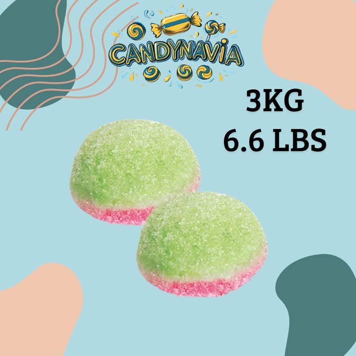 Candynavia – wholesale Gummy – Fizzy Watermelon Bombs Vidal 3Kg/6.6lbs
