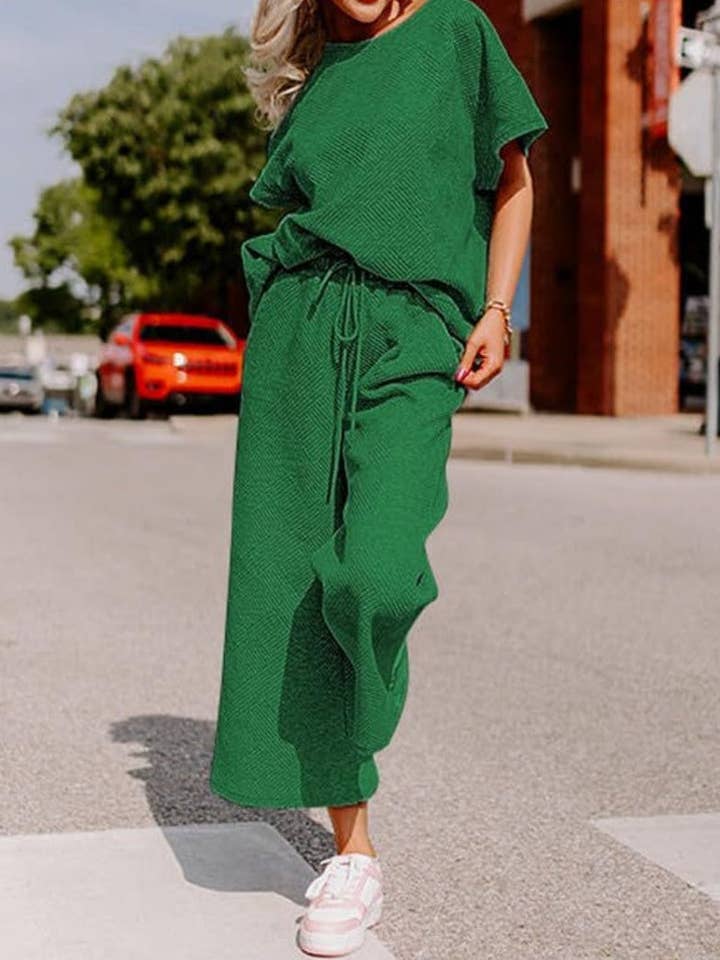 safistyle - Wholesale Lounge Set - Women's - Relaxed Two-Piece Drawstring Pants Set8