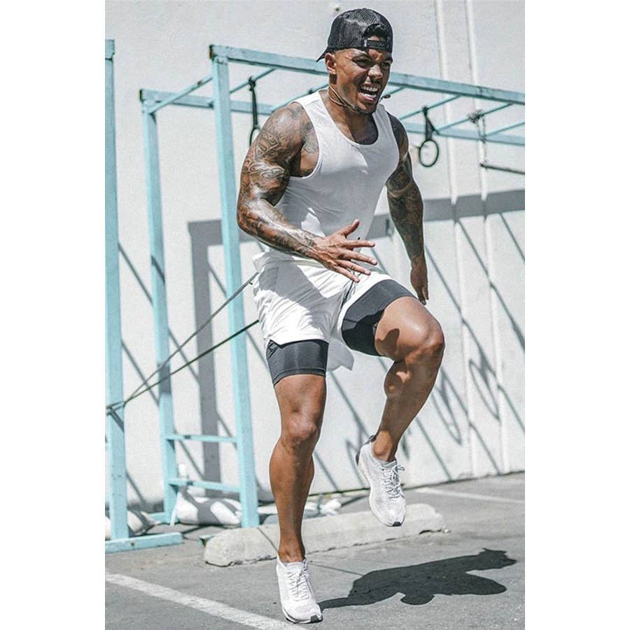 Paperdoll - Wholesale Athletic shorts – Men's - GYM SPORT SHORTS 4