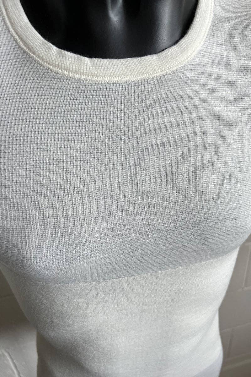 Natural U24 Manga comprida- 54% lã 26% acrílico 14% algodão 6% elastano para venda a revendedores na Faire0