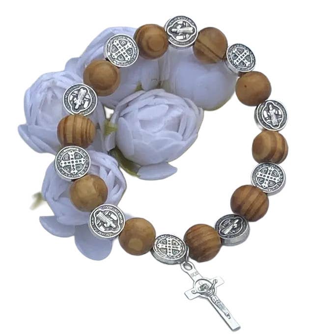 Oremus Mercy – wholesale Beaded bracelet – St. Benedict Decade Bracelet   7"1