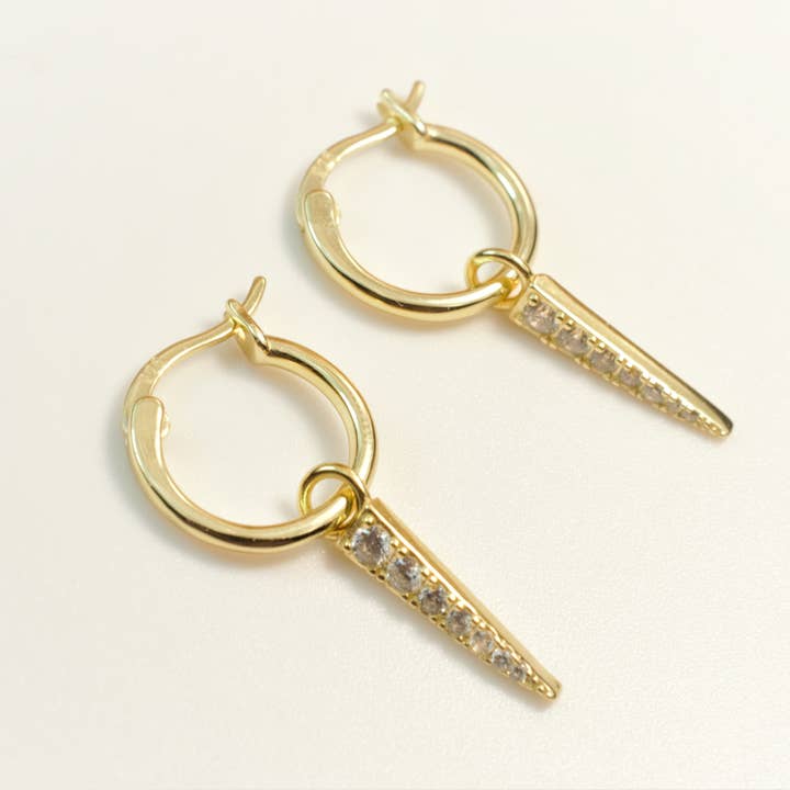 gold spike earrings - big hoops
- big hoop earrings for wholesale on Faire