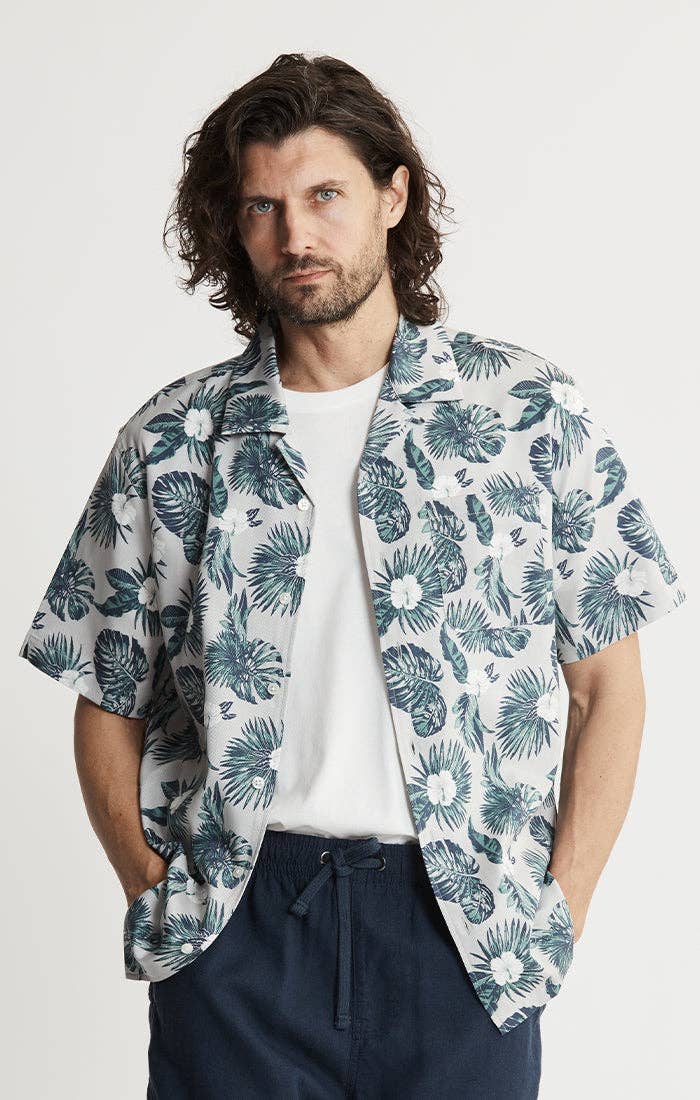 JACHS NY - Wholesale Button Down Shirt - Men's - Lyocell Twill Short Sleeve Camp Shirt6