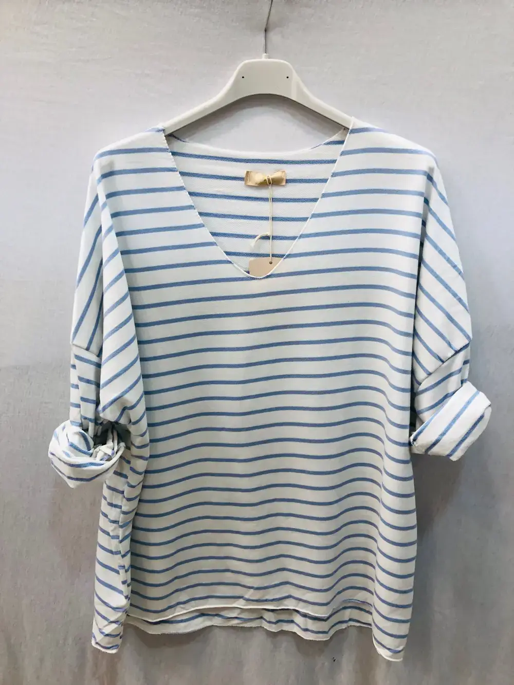 Mimi & Gogo - Vendita all'ingrosso Maglietta - Donna - Maglietta a righe taglia unica11