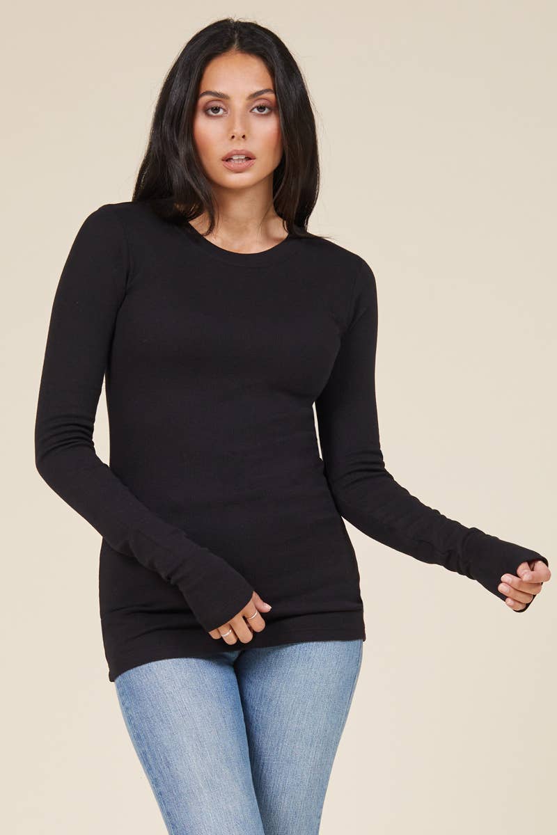 LA Made Clothing - Wholesale Knit Top - Women's - LONG SLEEVE THERMAL1