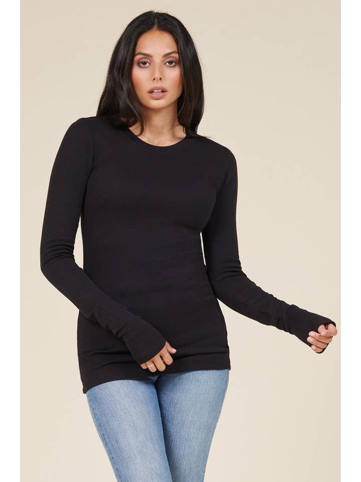 LA Made Clothing - Wholesale Knit Top - Women's - LONG SLEEVE THERMAL1