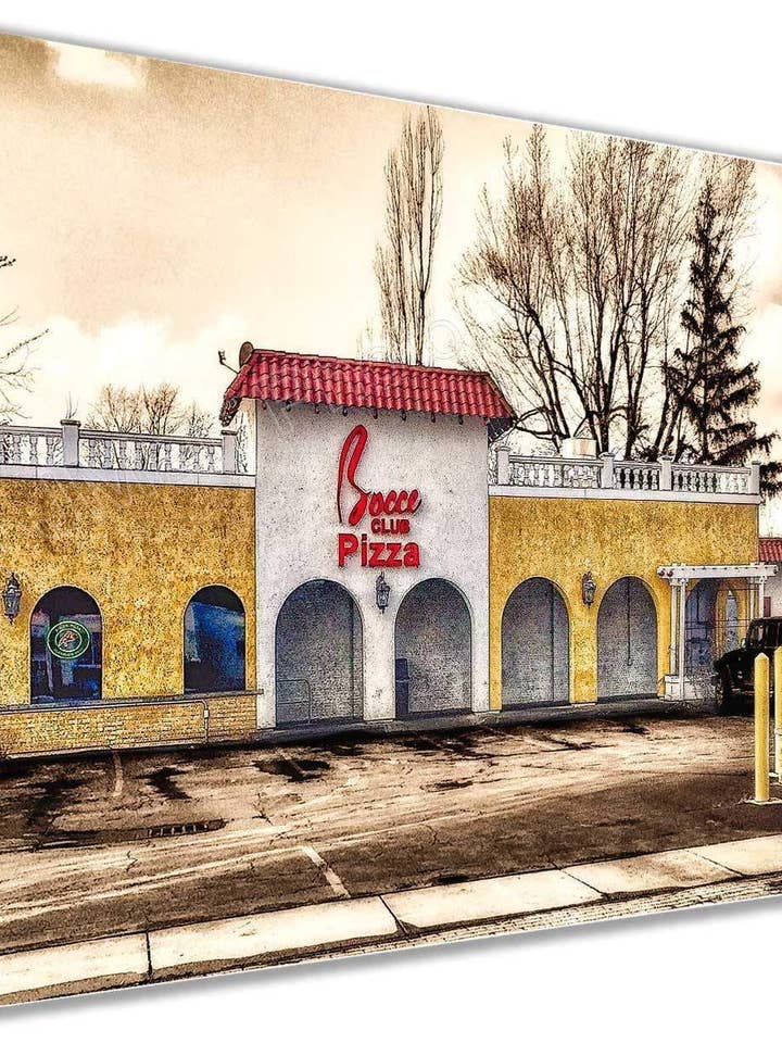 Pizza du club de pétanque pour la vente par J Man Photo