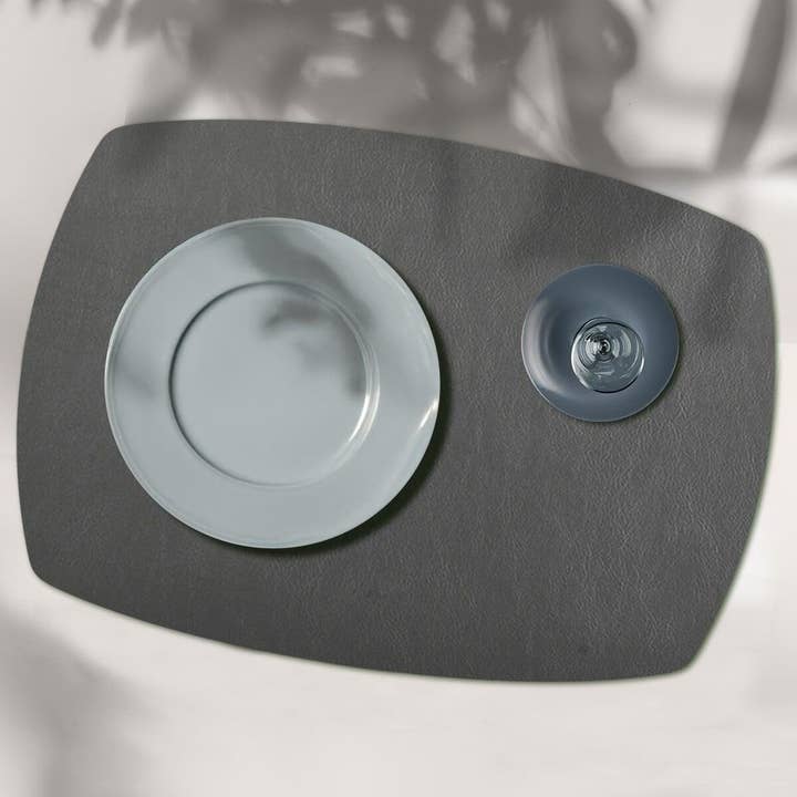 Frieling USA - Wholesale Placemat - "Mattola" Placemat, Rect Plus, Castlerock Gray, 14" x 18"1