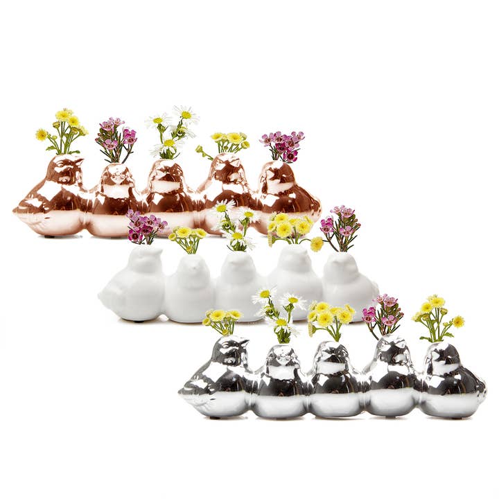 Chive - Wholesale Vase - Bird Flower Vases For Vintage Decor White Bud Vase3