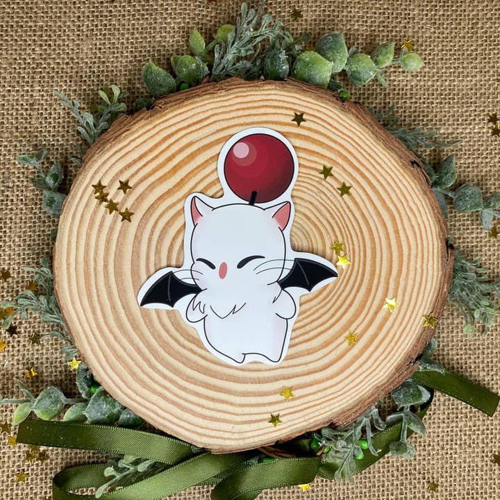 The little birdee co - Wholesale Sticker - Moggle final fantasy sticker- vinyl sticker mog ffxiv