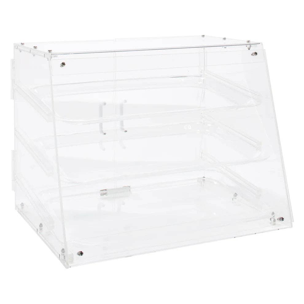 EcoQuality - Vente Présentoirs - Vitrine acrylique ADC-2 à ADC-4 avec 2 à 4 plateaux1