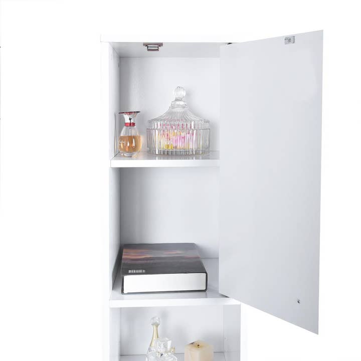39F Inc. - Wholesale Cabinet - 63" H Tall White Storage Cabinet with Adjustable Shelves