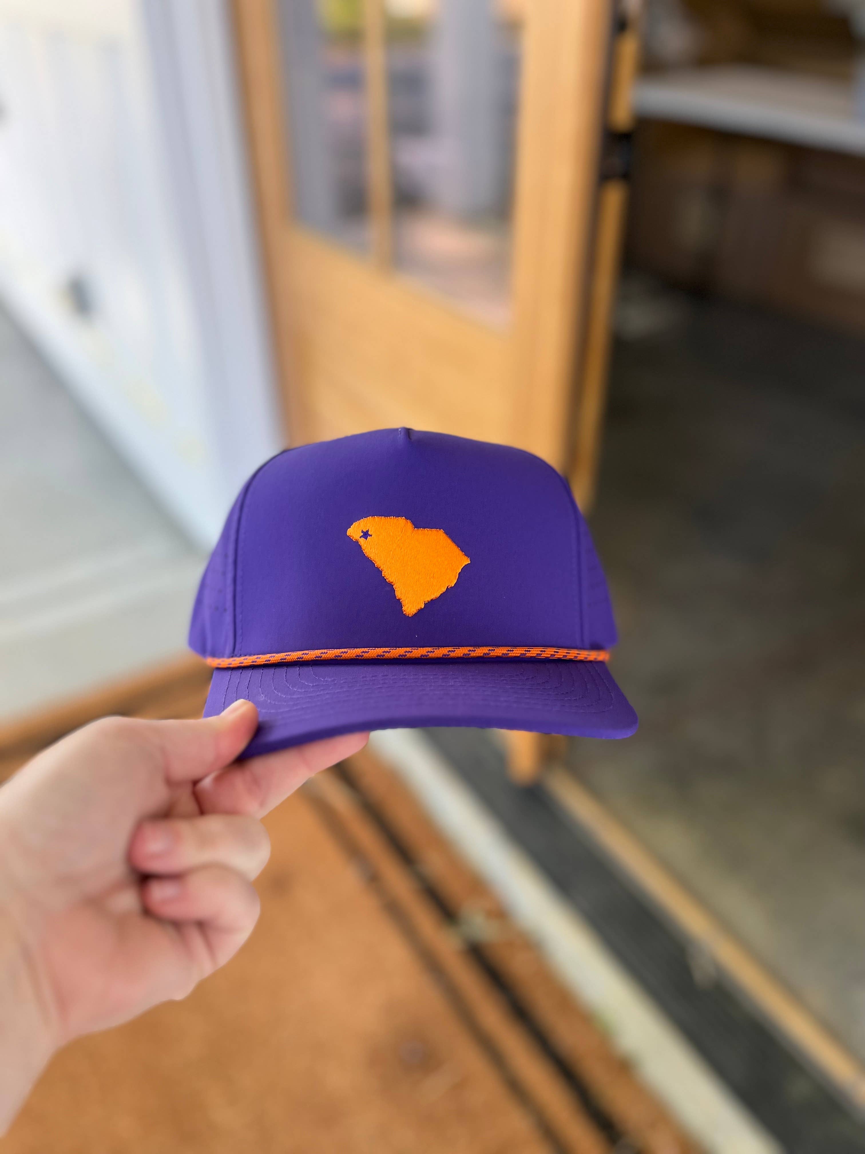 Happy By Rachel, LLC - Wholesale Baseball Cap - Unisex - Embroidered Clemson, SC State Hat