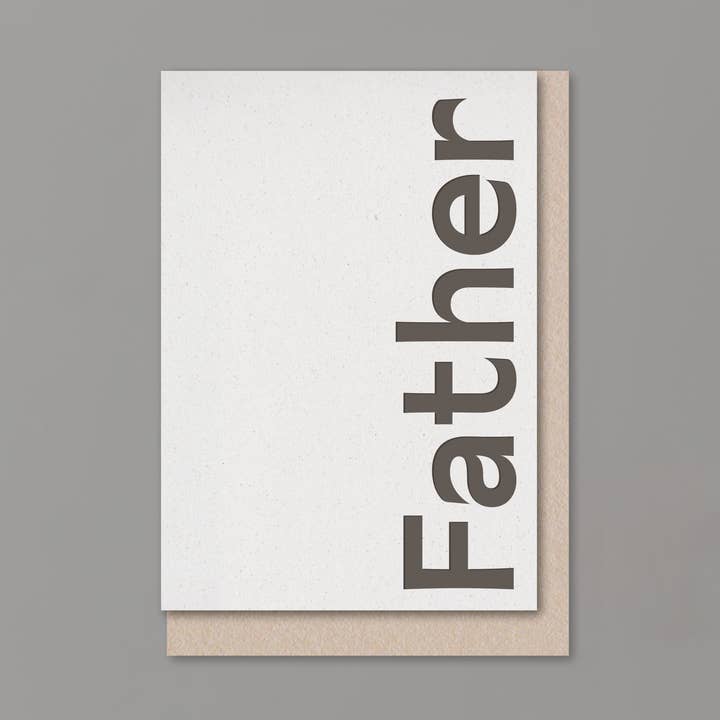 FATHER Father's Day or birthday card for wholesale by Kinshipped