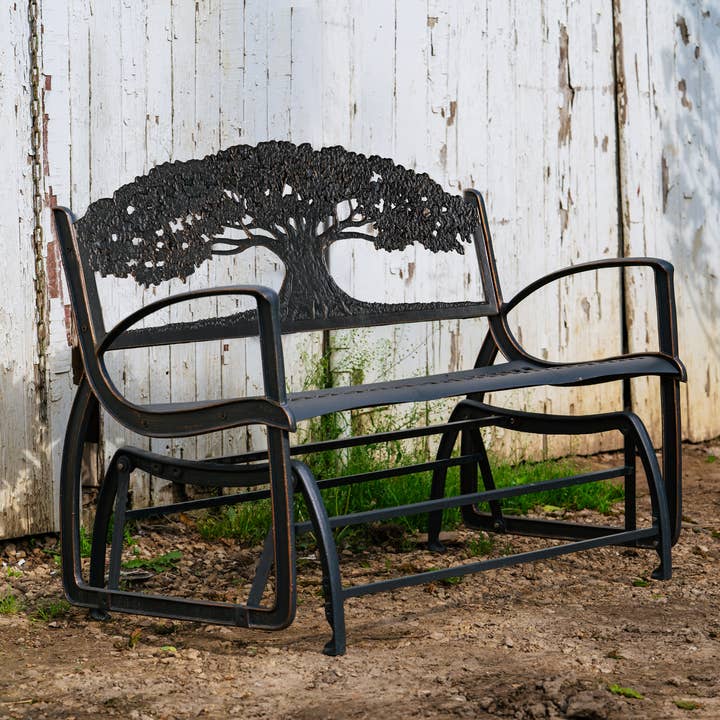 Tree Glider Bench for wholesale by Painted Sky Designs