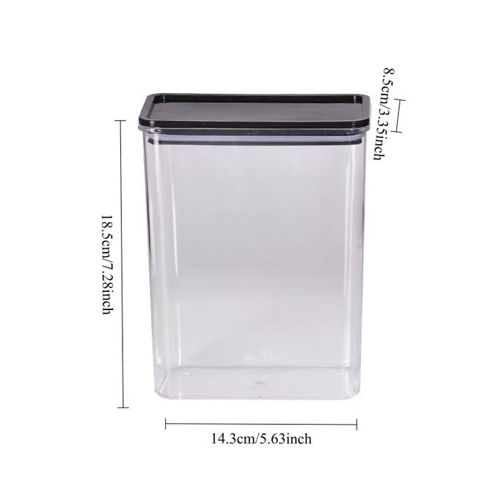 NARWEY INC – wholesale Food storage container – Square Clear Plastic Food Storage Containers Airtight Pantry1