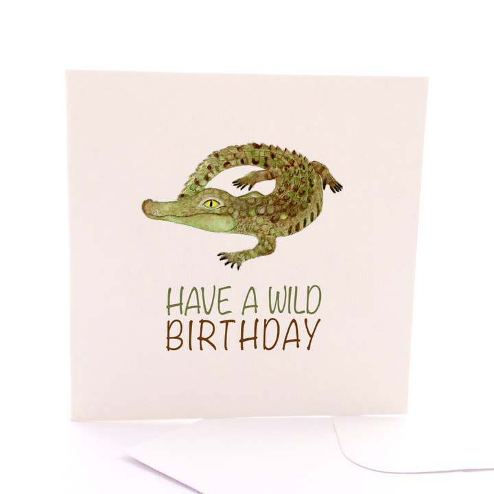 Pleasant Tree - Wholesale Birthday card - Birthday Croc - Square Greeting Card