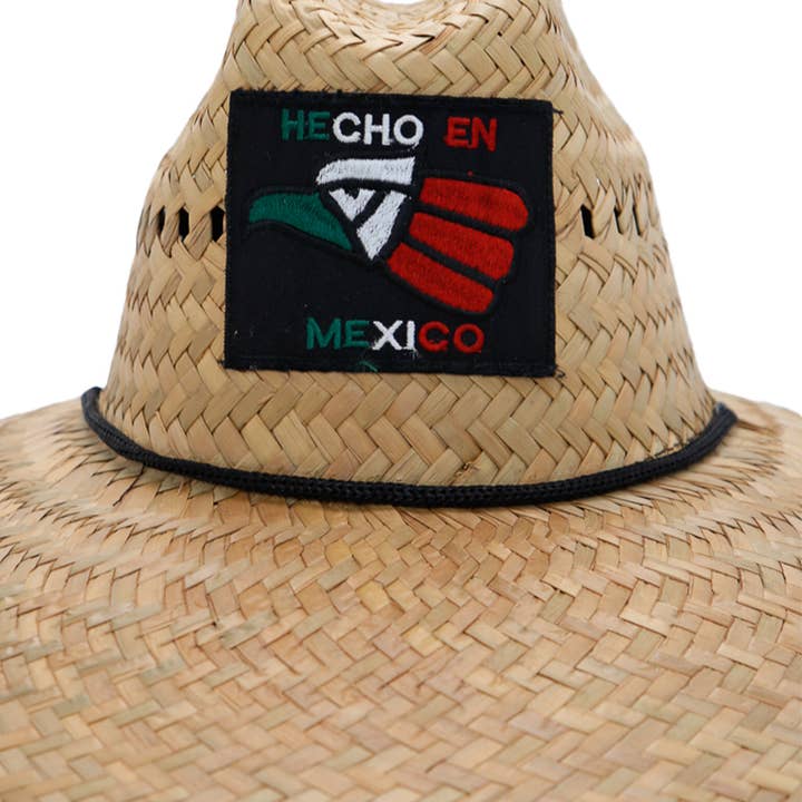 Cap Zone - Wholesale Straw Hat - Women's - Hecho En Mexico Natural Straw Wide Dome Brim Lifeguard Hat
