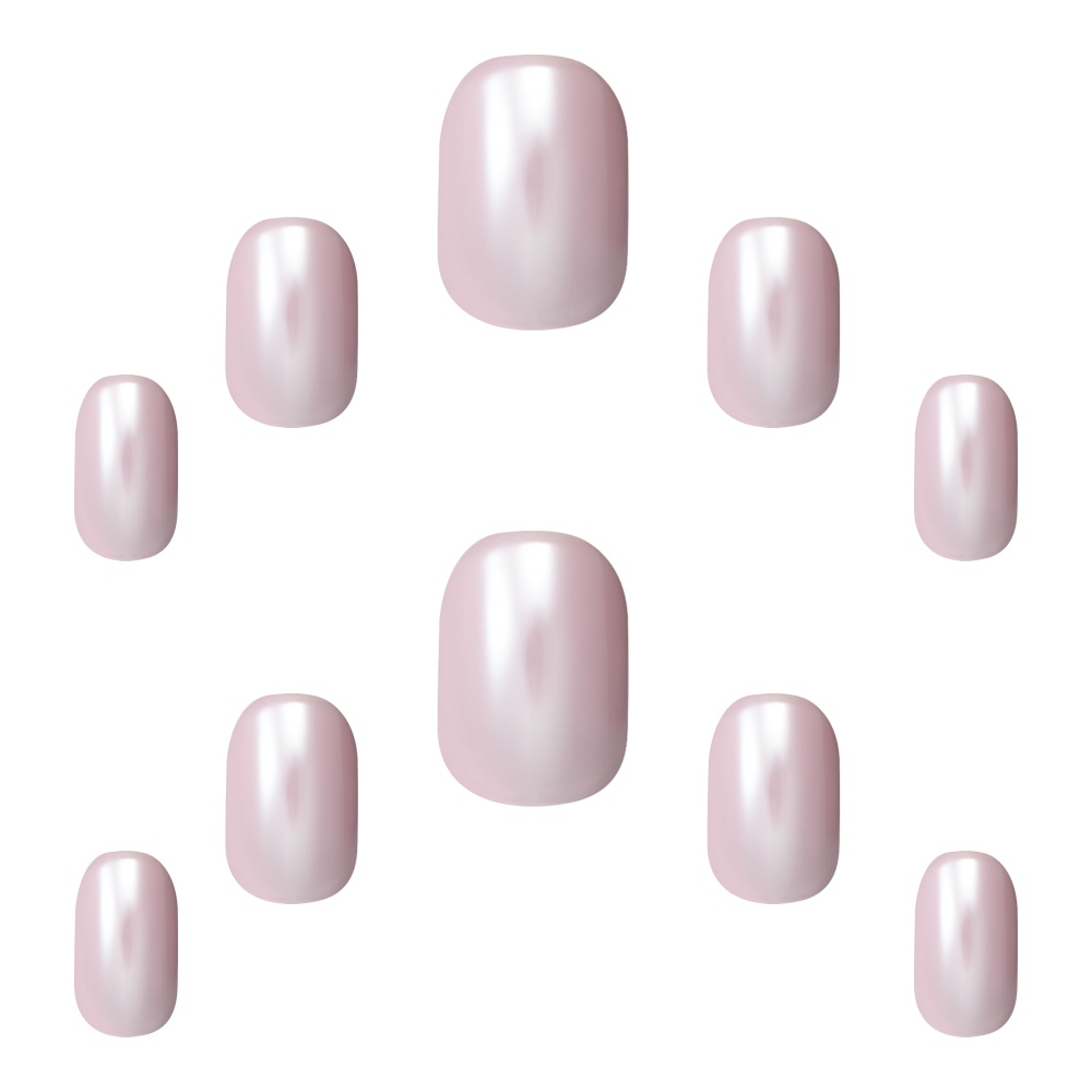 Beauty Goddess – wholesale Press-on/fake nails – Elegant Touch Petite Glass Nails Sugar Snow1
