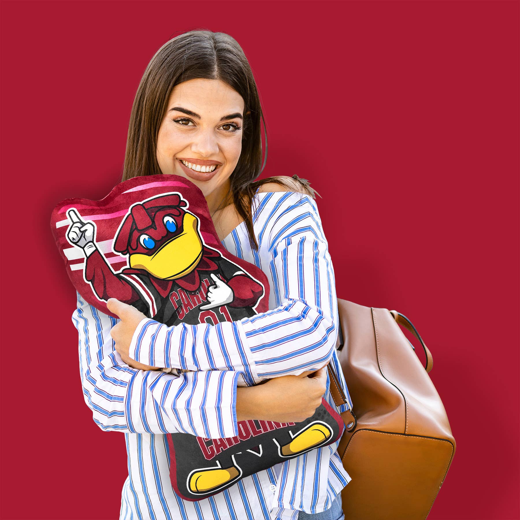 Uncanny Brands - Vente Peluche – enfant et bébé - Bleacher Creatures SC Gamecocks Cocky 24" Copain de touche5