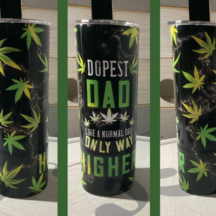 Copo Térmico 20oz Dopest Dad Item Físico por atacado de Justified Madness1