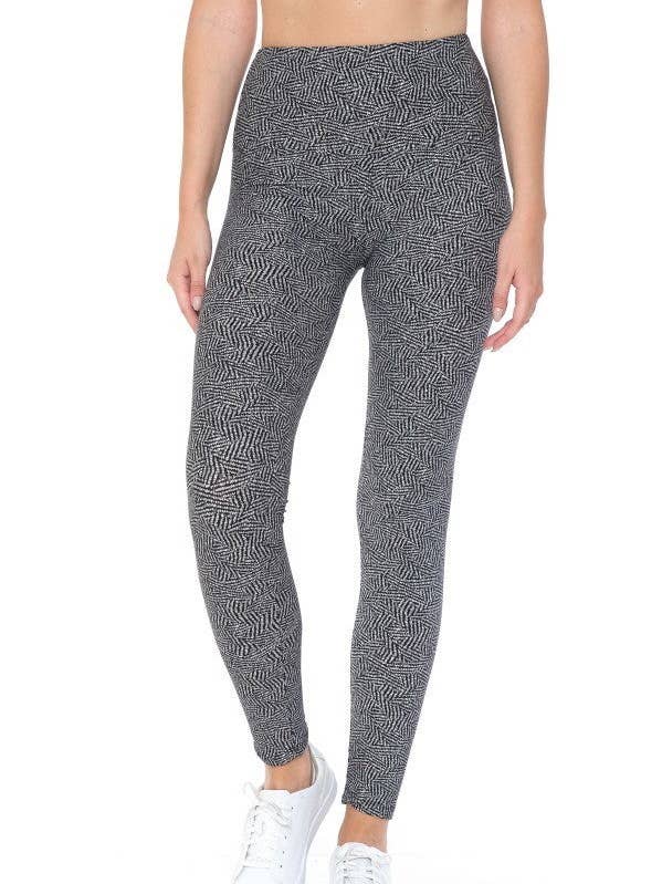 YOGA Style Banded Lined Multi Printed Knit Legging With High and other Purchase Wholesale printed leggings. Free Returns & Net 60 Terms on Faire trending on Faire.