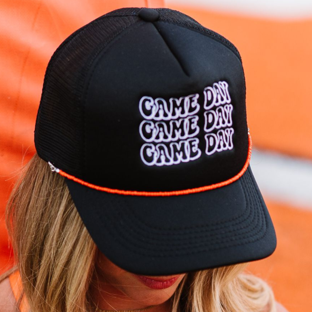 The Classy Cloth WS - Wholesale Trucker Hat - Women's - Embroidered Trucker Hat - Game Day RTS1