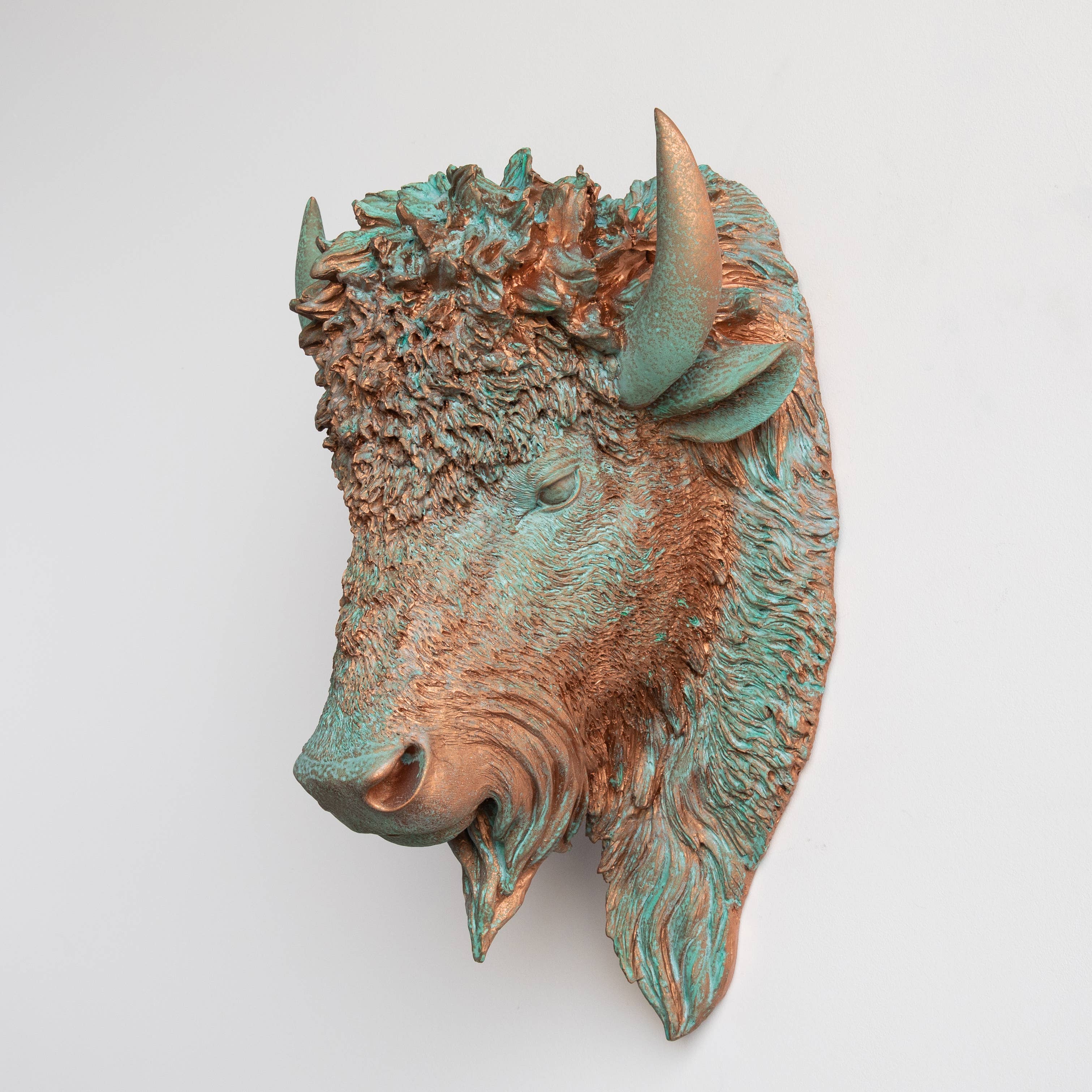 Near and Deer - Wholesale Wall Accent - Faux Bison Wall Mount11