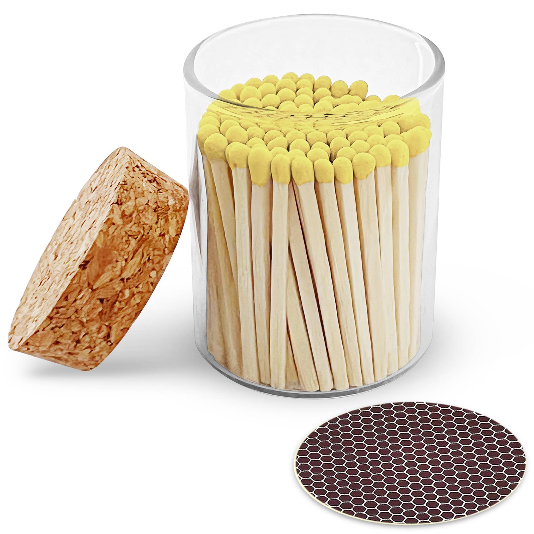 Thankful Greetings – wholesale Matches – 2" Matches in Cork Top Jar - Colors of Your Choice11