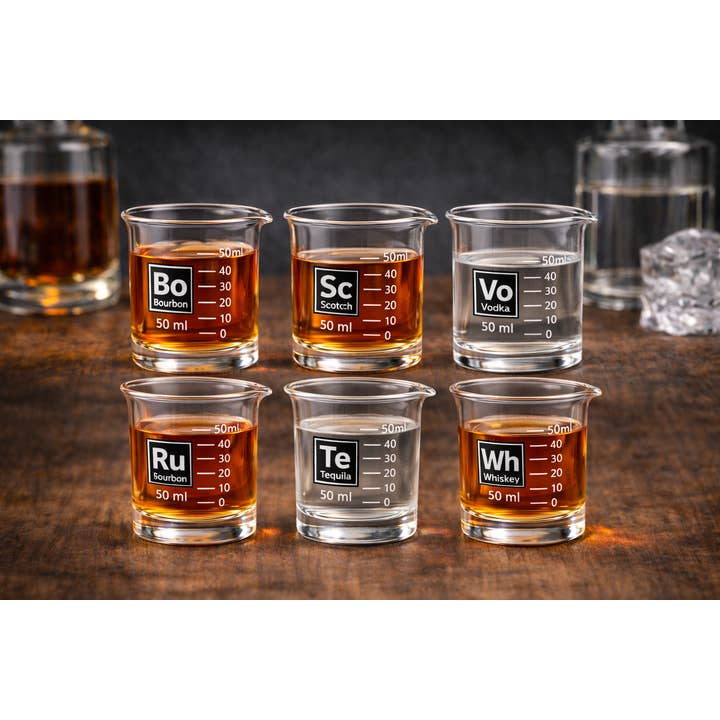 Ted Miller Innovation - Vente Verre à shooter - Verre à shot bécher 50 ml – Bourbon (Borosilicate)3