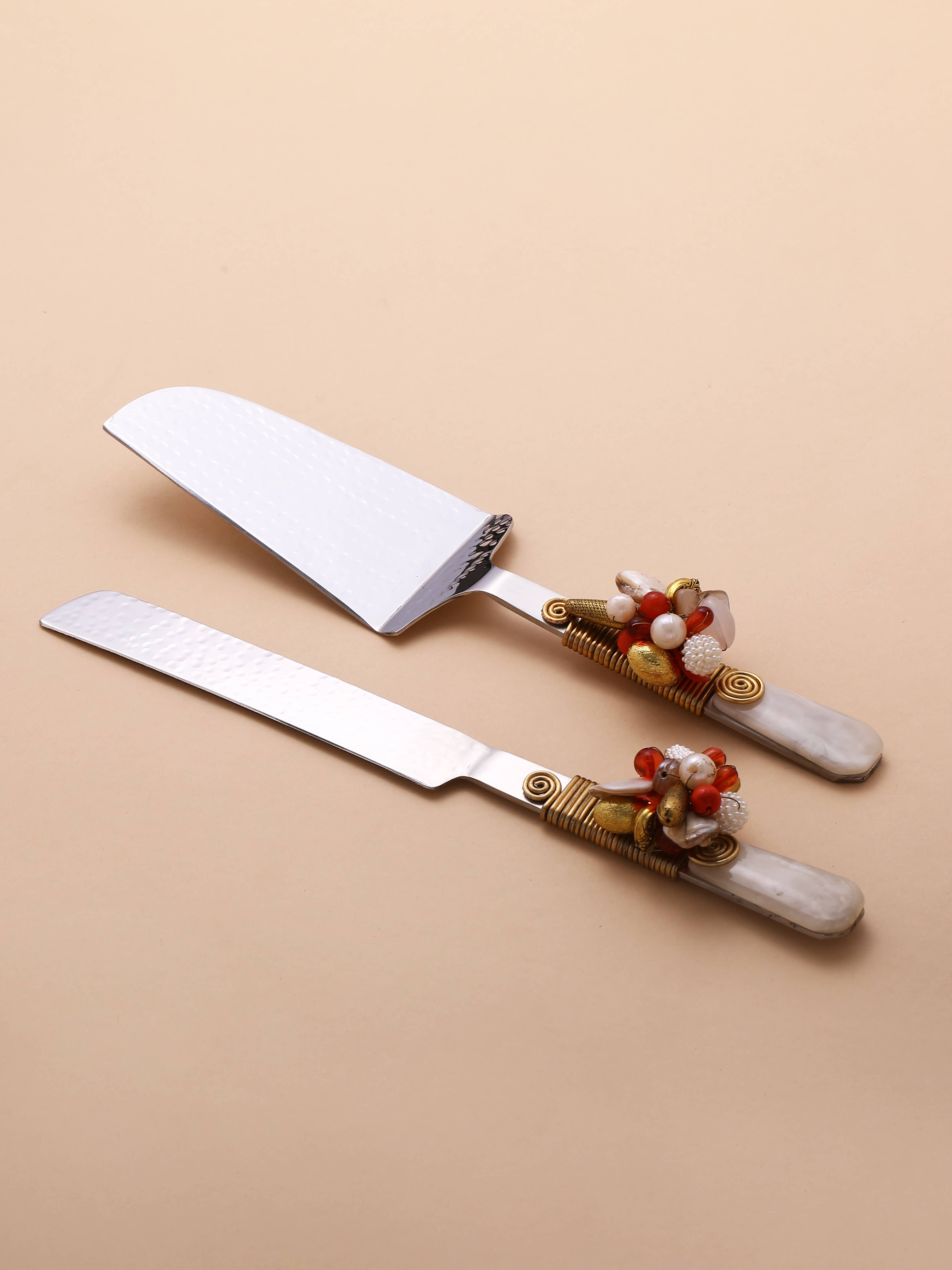 Tiramisu - Wholesale Serving Utensil - Embellished Cake Server Set-34
