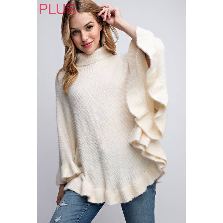 PLUS PONCHO SWEATER for wholesale by Sweet Generis