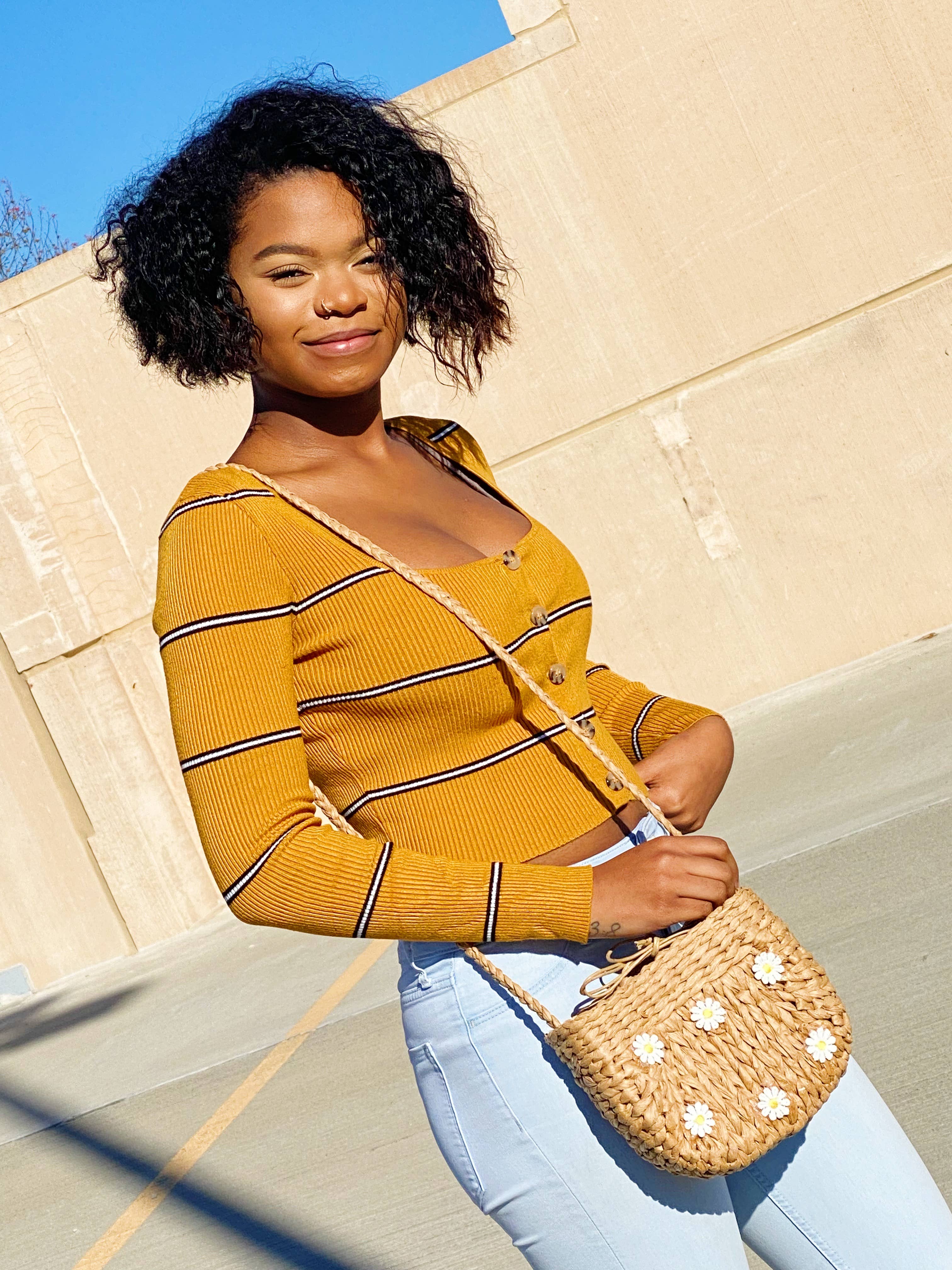 Ellison+Young - Wholesale Crossbody Bag - Women's - Juicy Bloom Straw Crossbody Bag7