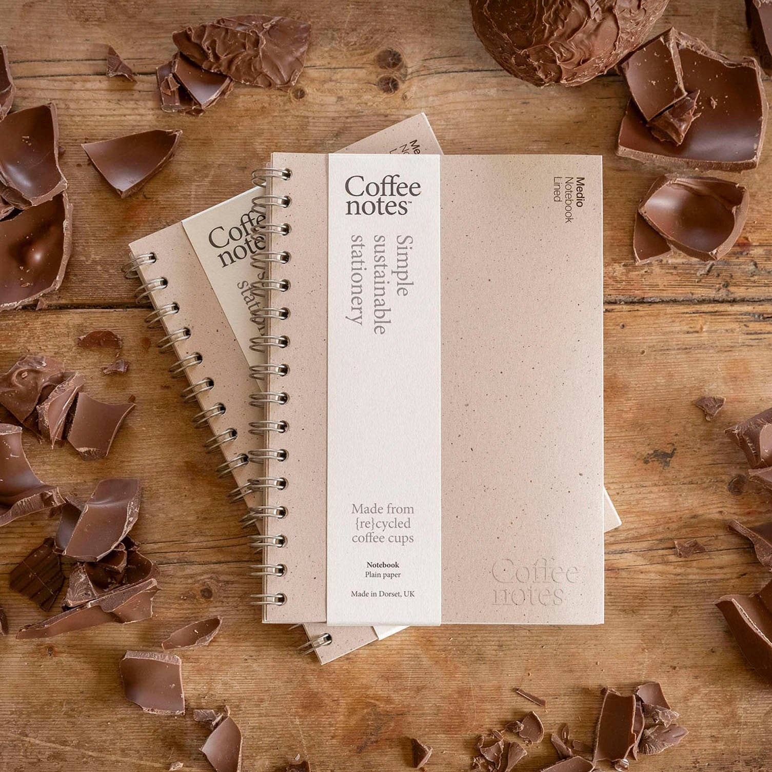 Coffeenotes - Wholesale Notebook - Cocoa Wirebound Notebook (Lined)