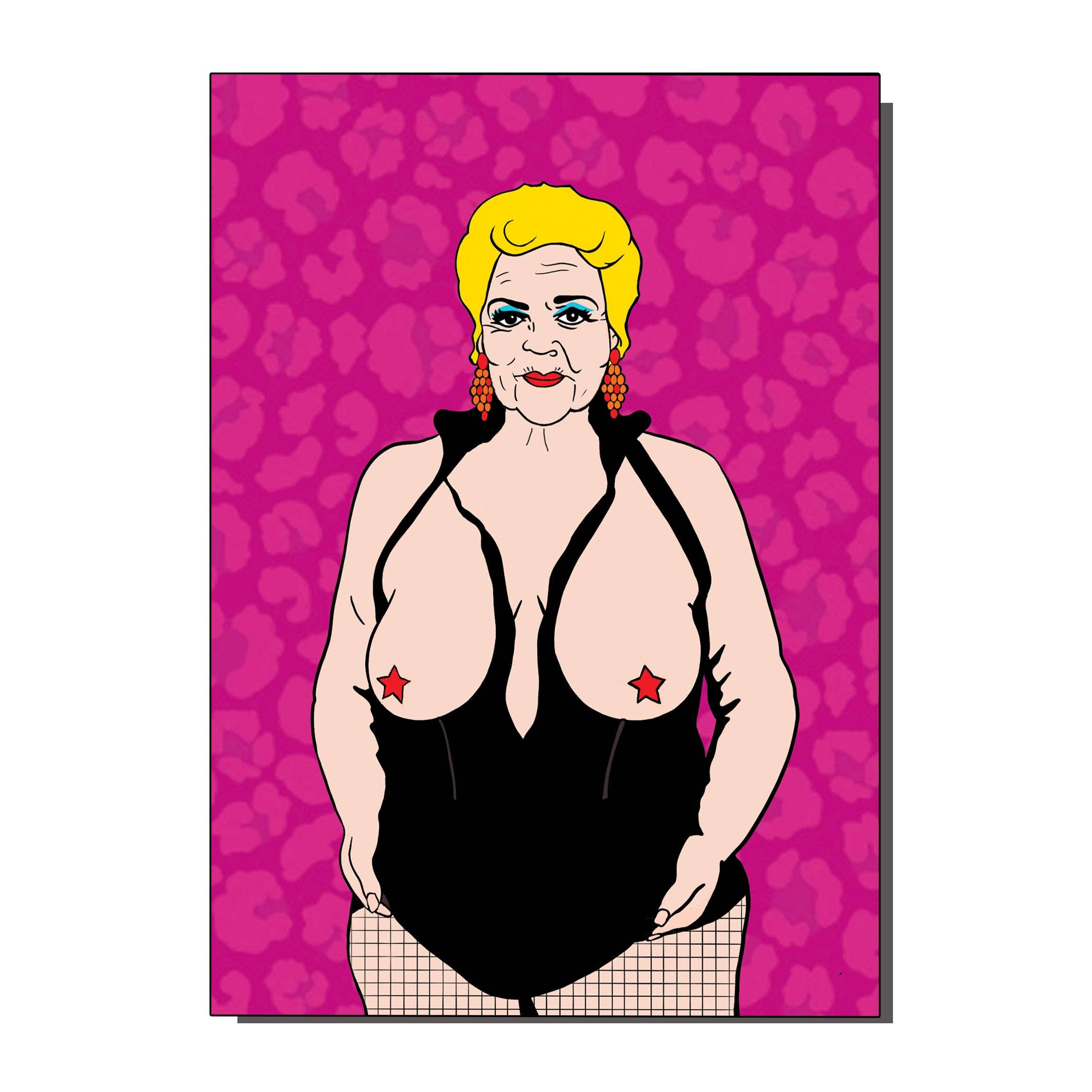 Bite Your Granny – wholesale Everyday greeting card – BYG099 Pat Tits Pat Butcher Card (pack of 6)0