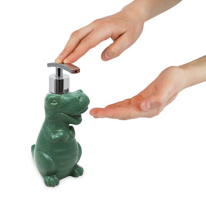 Isaac Jacobs International - Wholesale Soap Dispenser - Isaac Jacobs Ceramic Dinosaur Liquid Soap/Lotion Pump2