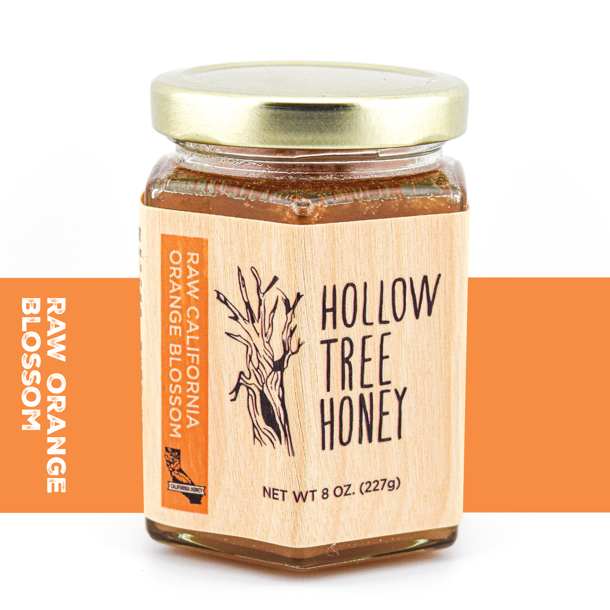 Hollow Tree Honey - Wholesale Honey - RAW California Orange Blossom Honey 8 oz. 0