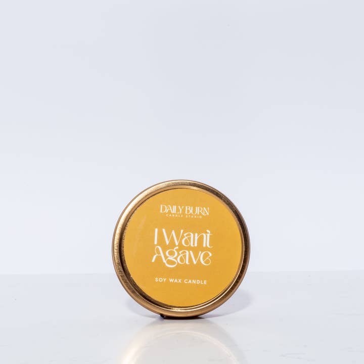 Daily Burn Candle Studio - Wholesale Travel Candles - I Want Agave Candle Tin