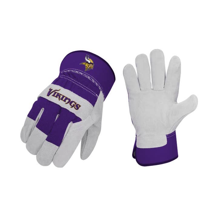 Guantes de trabajo «The Closer» Vikings de la NFL Minnesota para venta al por mayor de Inglasco Inc.