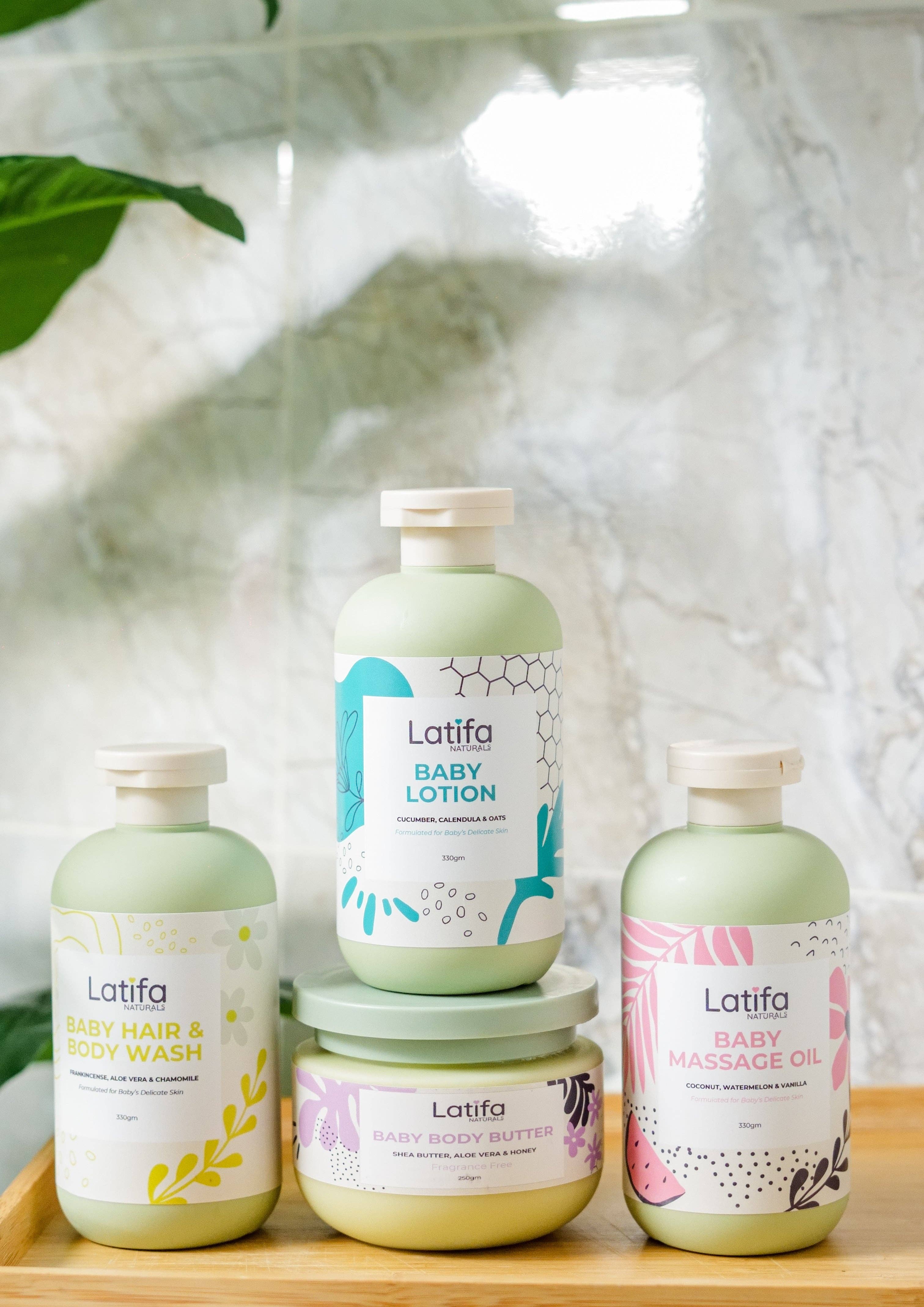 Latifa Naturals – wholesale Bath & body set – Baby – Latifa Naturals Baby Bundle