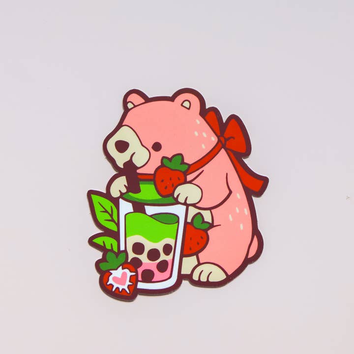 Thousand Skies - Wholesale Sticker - Vinyl Sticker Matcha Strawberry Latte Bear