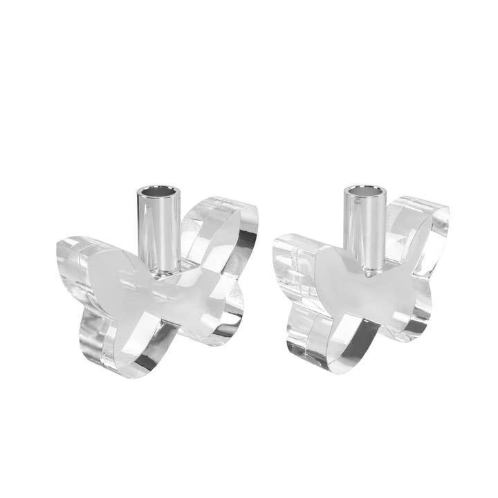 Lainy Home – wholesale Candle holder – Pair of 3” Butterfly Candleholders6