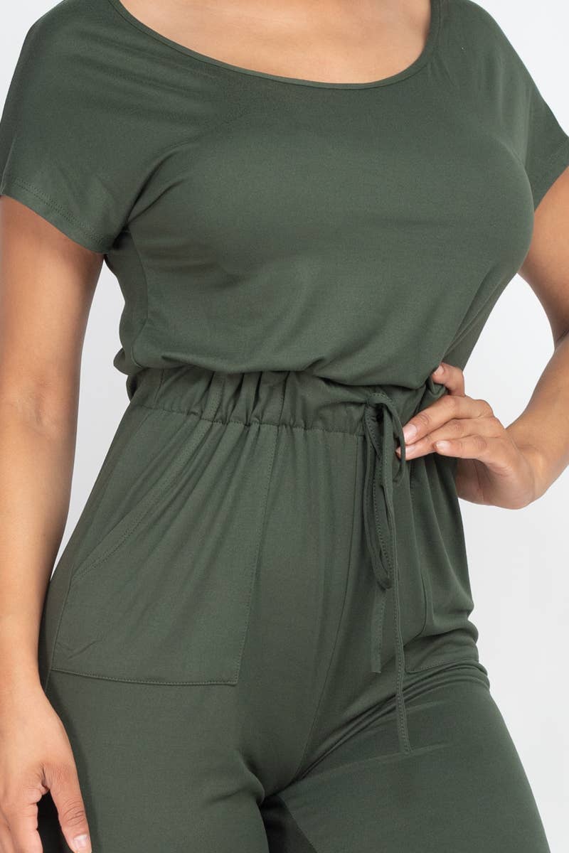 CAPELLA APPAREL – Großhandel Jumpsuit – Damen – Jumpsuit mit zwei Wege-Schultern und Kordelzug12