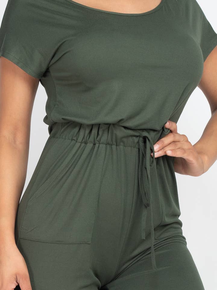 CAPELLA APPAREL – Großhandel Jumpsuit – Damen – Jumpsuit mit zwei Wege-Schultern und Kordelzug12