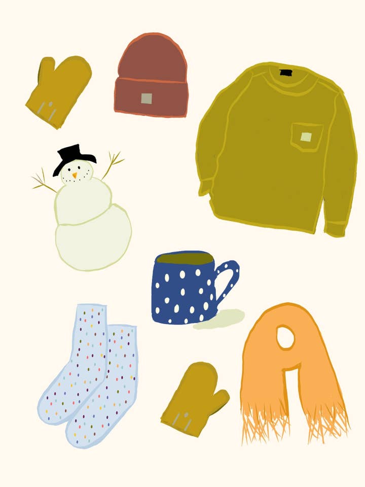 NEW winter 2025 (version 1) greeting card for wholesale by Pretty Paper By Veronica WSNC