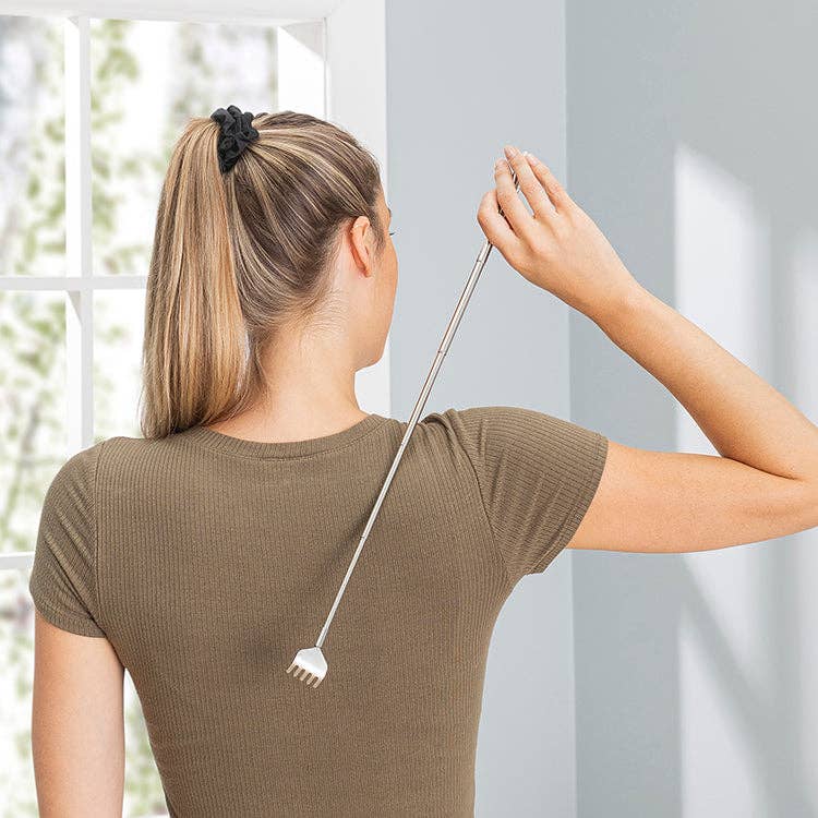 Kikkerland Design Inc - Wholesale Head Scratcher/Massager - Extendable Back Scratcher2